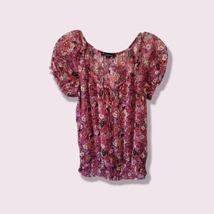 Twentyone blouse floral sheer size S